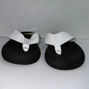 O’rageous Black and White Flip Flops